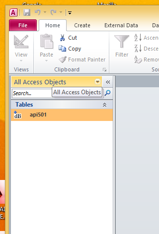 DBF File Linked to Access 2010